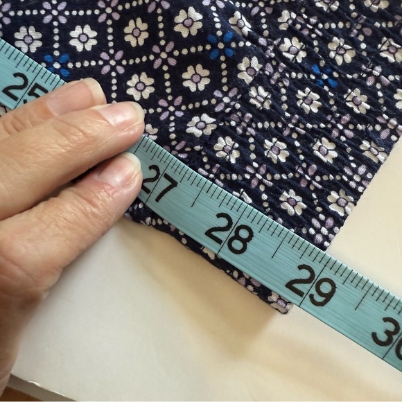 Abercrombie & Fitch Blue White Pull On Stretch Waist Lightweight Joggers Pants - Picture 9 of 11